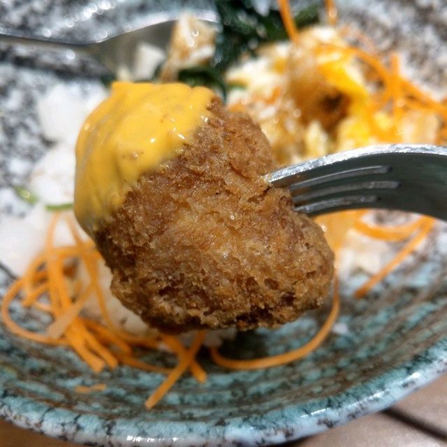 瀑布芝士炸雞定食