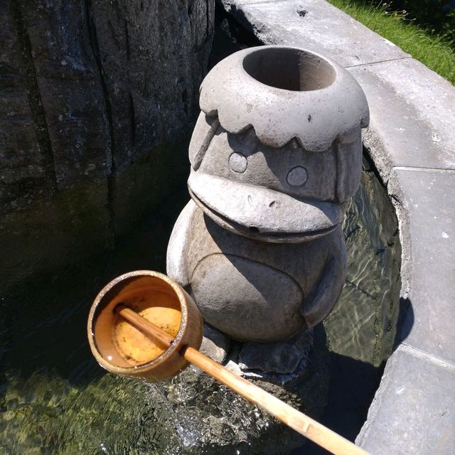 かっぱ家族の願かけ手湯
