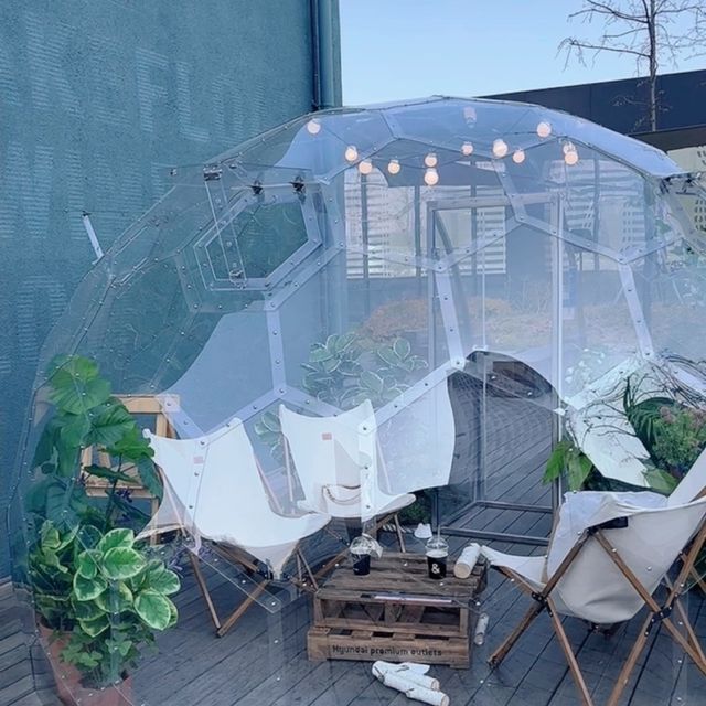 쇼핑몰 옥상에 온실 카페가?! 정원 꽃밭까지!🌷🌹🌻