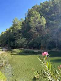 Hike along natural river pools