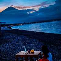 Black Sand at Amed Beach in Bali!