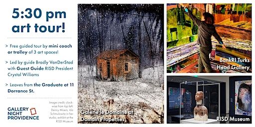 November Gallery Night Providence 5:30 pm Trolley or Mini Coach Tour! | Graduate Providence
