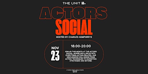 The Actors Social - Hosted By Charles Humphreys. | Keighley Creative