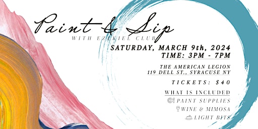 Ezekiel Club Paint & Sip | American Legion, 119 Dell Street, Syracuse, NY, USA