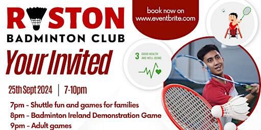 Badminton For All | Ryston Sports & Social Club