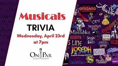 Musicals Trivia at On Par Entertainment + Karaoke | On Par Entertainment, Indian Ripple Road, Beavercreek, OH, USA