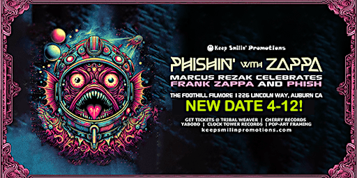 MARCUS REZAK - SHREDS FRANK ZAPPA & PHISH! NEW DATE APRIL 12!! | Keep Smilin's Foothill Fillmore @ The Auburn Odd Fellows Lodge