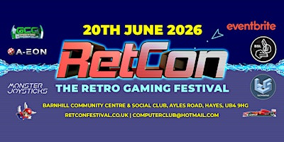RetCon - The Retro Gaming Festival 2026 | Barnhill Community Centre and Social Club
