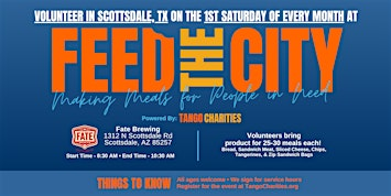 Feed The City Scottsdale: Making Meals for People In Need | Fate Brewing Company - Scottsdale