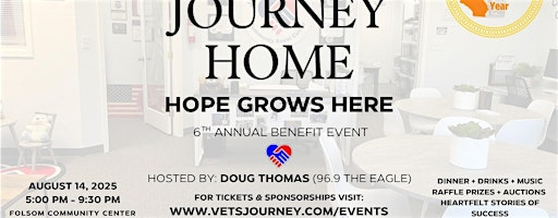 An Evening with Jake's Journey Home - 6th Annual Benefit Event | Folsom Community Center