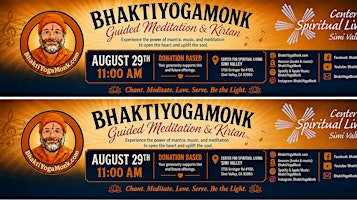 Guided Meditation and  Kirtan with BhaktiYogaMonk- Donation Based | Center For Spiritual Living Simi Valley