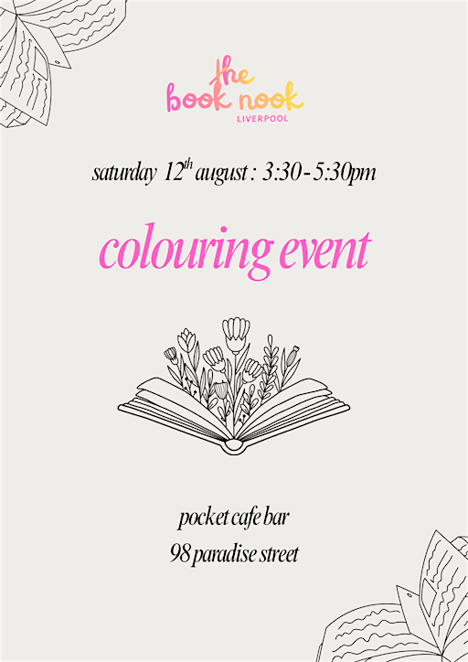 the book-nook colouring | Pocket cafe bar