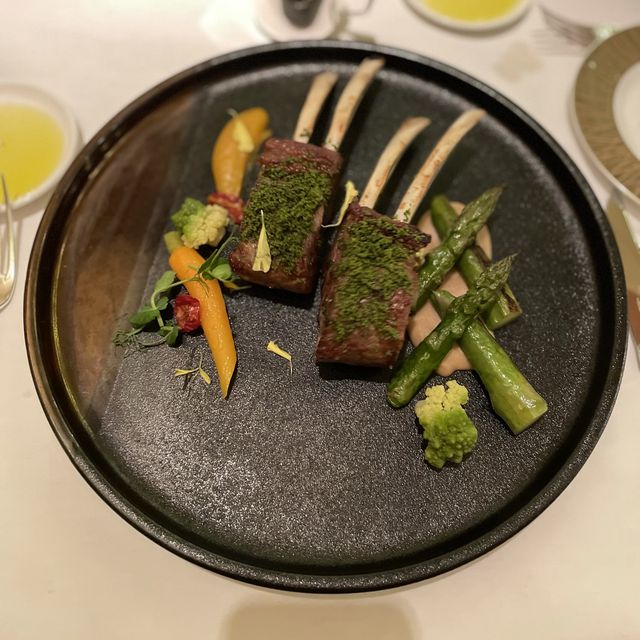 港麗酒店味道五星級嘅意大利四道菜晚餐