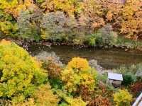 札幌の奥座敷　定山渓温泉　絶景の紅葉