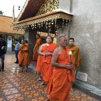 Grand and Holy temple at Doi Suthep 
