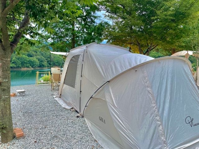 충주호 뷰맛집 '카누 캠핑장'