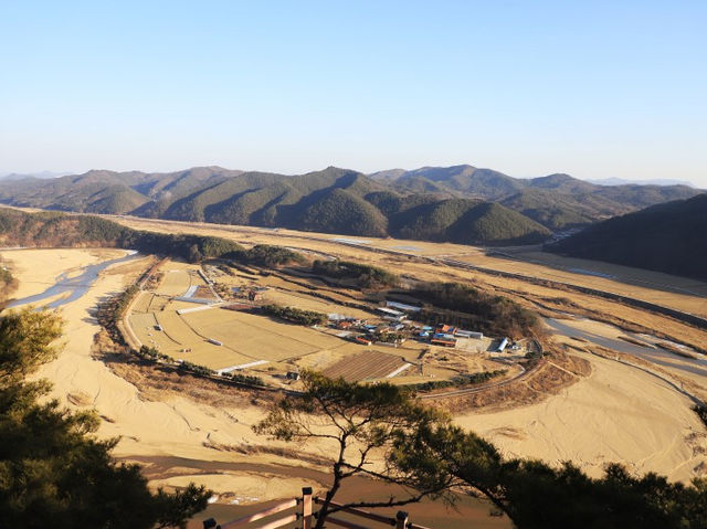 예천 회룡포전망대 물돌이마을 볼수 있어요