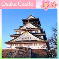【大阪 大阪城】サクラ咲きほこる大阪城