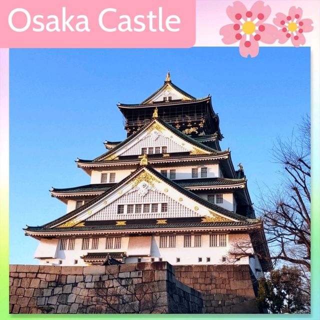 【大阪 大阪城】サクラ咲きほこる大阪城