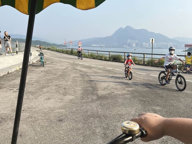 大美督水壩！！！踩單車影相一流💕
