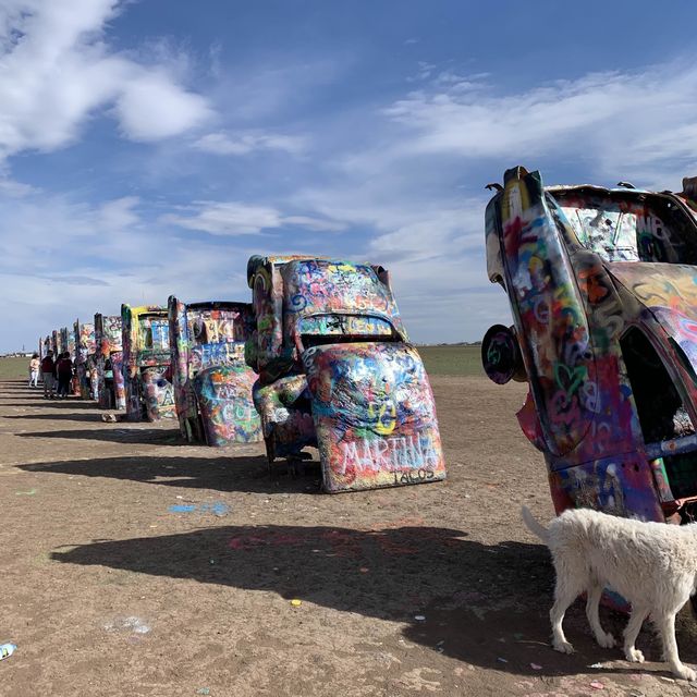 Buried Cadillacs on Cadillac Ranch Texas