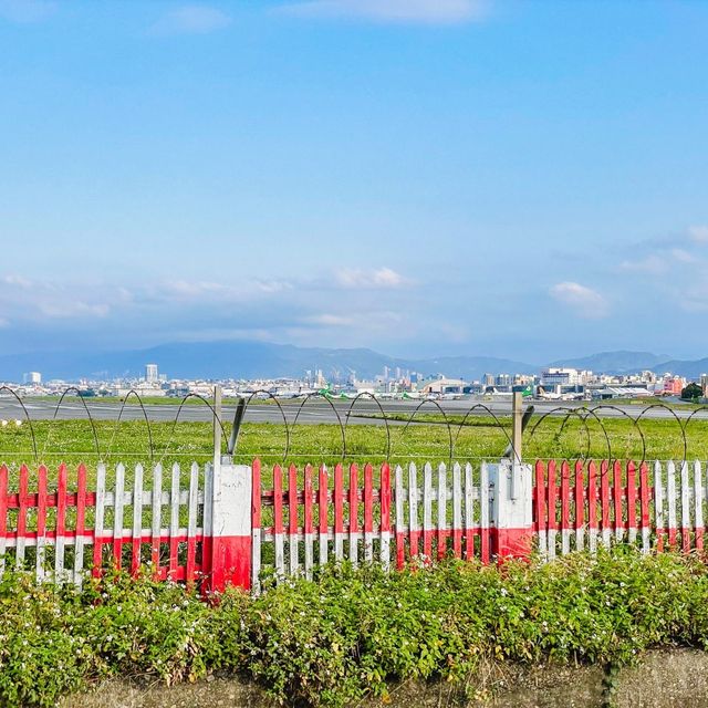 [台北景點]飛機迷的最愛~台北飛機巷｜松山機場另類觀景台 飛機降落超有感 
