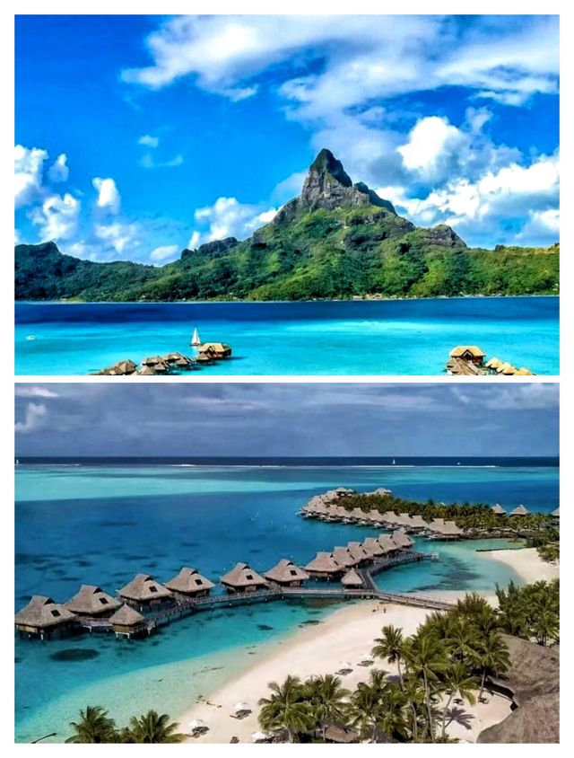 South Pacific, Bora Bora in Tahiti, the lovers' paradise for honeymoon.