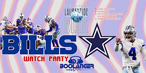 Buffalo Bills vs Cowboys Watch Party at Laurentide Beer Company | Laurentide Beer Company, Maiden Lane, Penn Yan, NY, USA