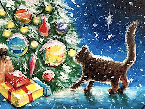 Paint Night: Christmas Kitten | 715 S University Ave