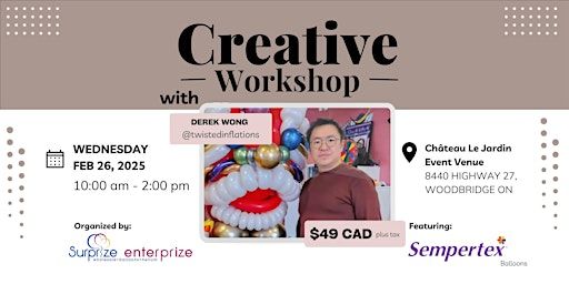 Creative Workshop with Derek Wong | Chateau Le Jardin Event Venue