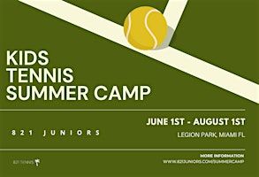 821 Tennis Kids Summer Camp | Legion Park