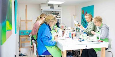 Intuitive Abstract Art Journaling Painting Workshop Brighton & Hove | Magdalena's Abstract Art Studio