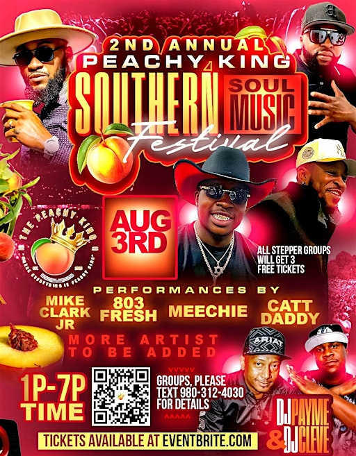 2nd Annual Peachy King Southern Soul Music Festival | Cleveland County ...