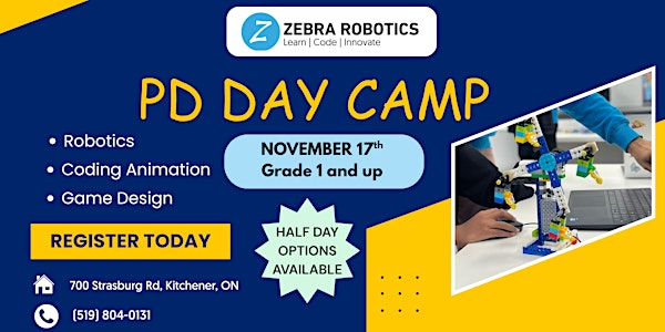 Robotics and Coding PD Day Camp at Zebra Robotics | Zebra Robotics