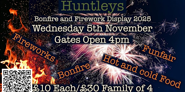 Huntleys Bonfire and Firework Display 2025 | Huntleys