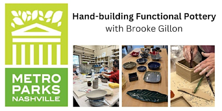 Hand-building Functional Pottery - 8 weeks | Metro Parks Centennial Art Center