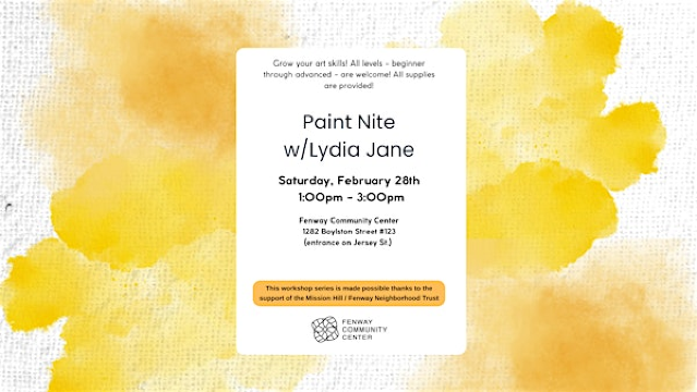 Paint Nite w/ Lydia Jane | Fenway Community Center