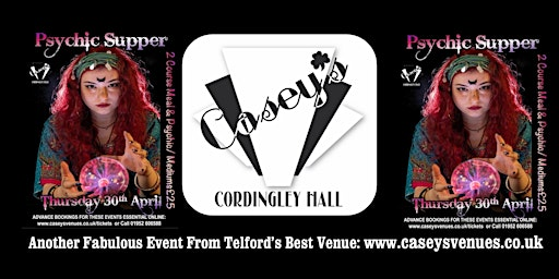 Psychic Supper | Caseys Cordingley Hall
