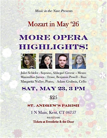 Mozart in May '26: More Opera Highlights! | St Andrew's Church Kent