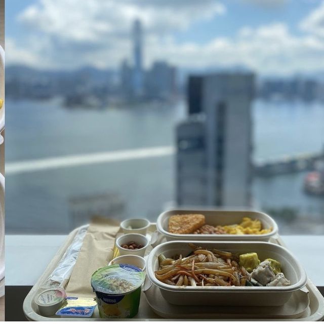 咖啡☕️配維港景 ☀️