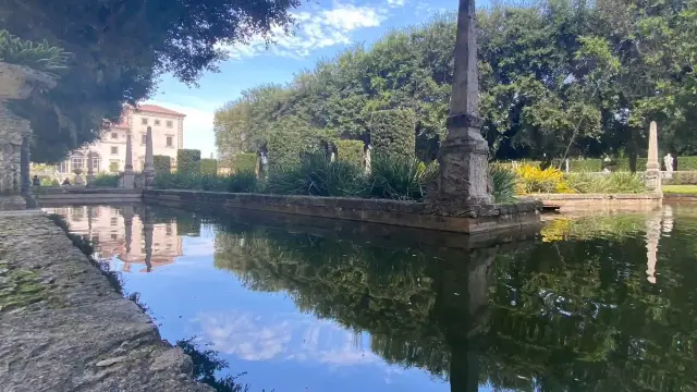 Magical garden of Vizcaya Museum.