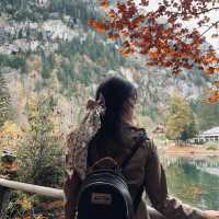 Autumn in Blausee Lake