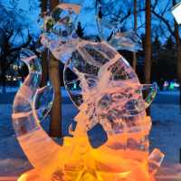 Ice sculptures at Zhongshan Park, Harbin