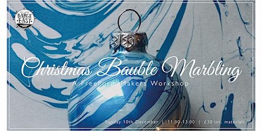 Christmas Bauble Marbling at Barge East | Barge East
