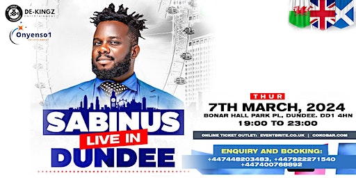SABINUS and Friends LIVE IN DUNDEE | Bonar Hall