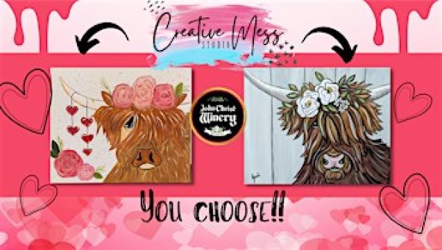 Highland Cow Painting | John Christ Winery | John Christ Winery