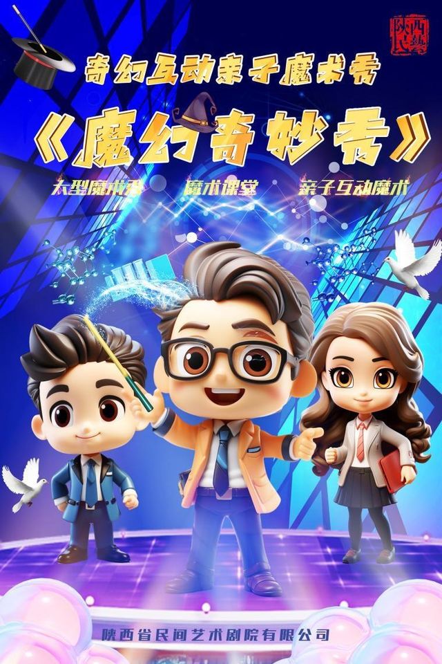 奇幻互動親子魔術秀《魔幻奇妙秀》｜兒童親子 | 西安人民劇院