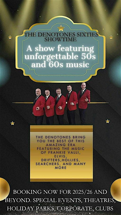The Denotones 60s Showtime at Rushden Athletic club | Rushden Athletic Club