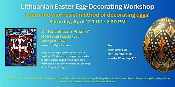 Lithuanian Easter Egg-Decorating Workshop | BALZEKAS MUSEUM OF LITHUANIAN CULTURE