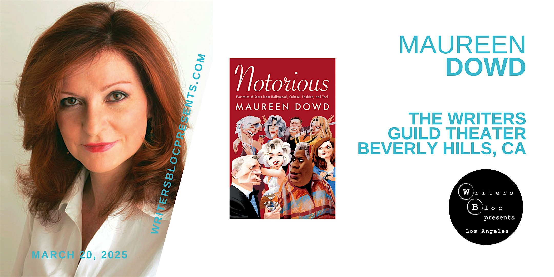 Writers Bloc Presents Maureen Dowd | Writers Guild Theater